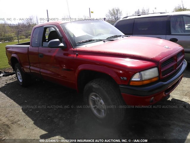 1B7GG22Y8XS225452 - 1999 DODGE DAKOTA RED photo 1