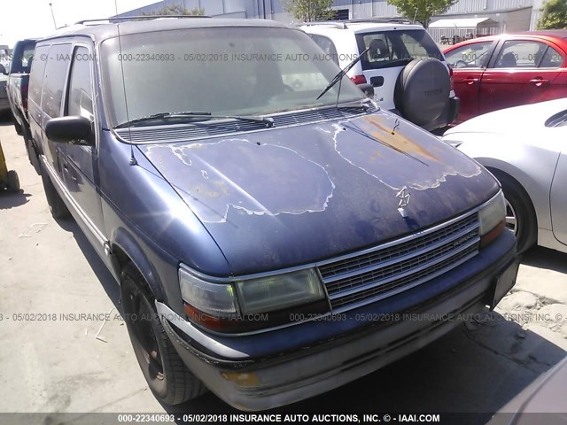 1P4GH54R6PX503395 - 1993 PLYMOUTH GRAND VOYAGER LE BLUE photo 1