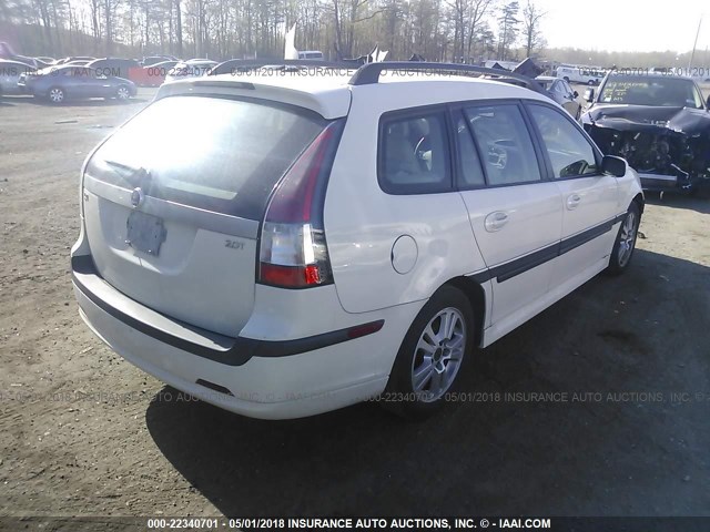 YS3FD59Y461111179 - 2006 SAAB 9-3 WHITE photo 4