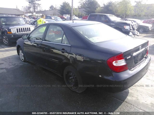 4T1BF32KX3U047357 - 2003 TOYOTA CAMRY LE/XLE/SE BLACK photo 3