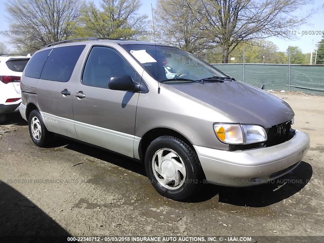 4T3ZF13C7WU077177 - 1998 TOYOTA SIENNA LE/XLE BROWN photo 1