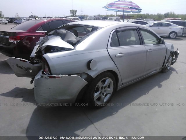 1G1ZG57N18F231332 - 2008 CHEVROLET MALIBU LS ვერცხლისფერი ფოტო 4