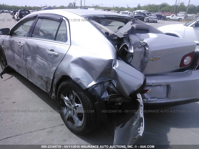 1G1ZG57N18F231332 - 2008 CHEVROLET MALIBU LS ვერცხლისფერი ფოტო 6