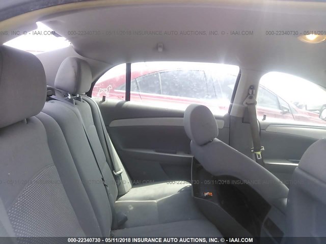 1G1ZG57N18F231332 - 2008 CHEVROLET MALIBU LS ვერცხლისფერი ფოტო 8