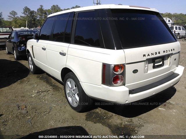 SALME11423A119010 - 2003 LAND ROVER RANGE ROVER HSE WHITE photo 3