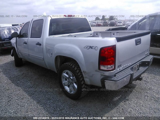 3GTP2VE72DG354924 - 2013 GMC SIERRA K1500 SLE SILVER photo 3