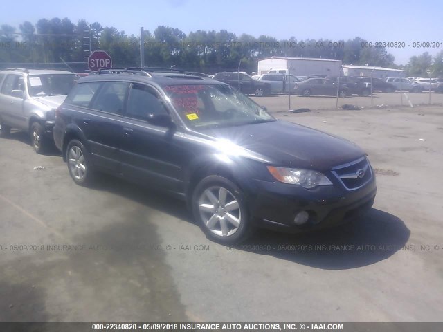 4S4BP62C087304233 - 2008 SUBARU OUTBACK 2.5I LIMITED BLUE photo 1