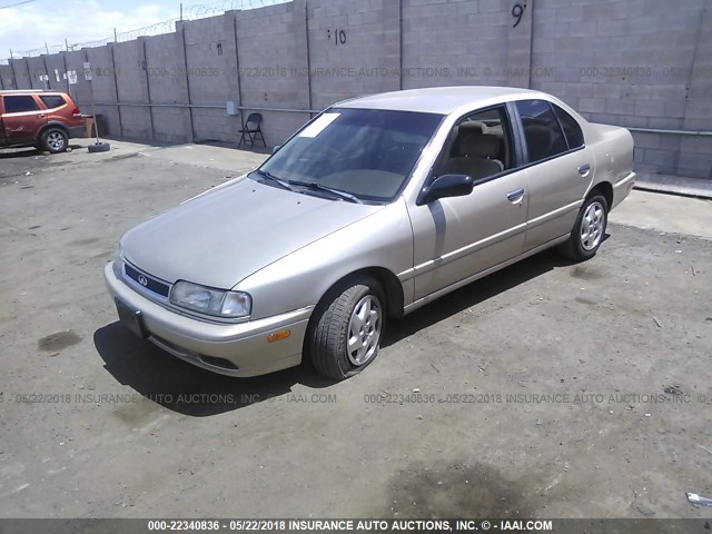 JNKCP01D8TT539848 - 1996 INFINITI G20 TAN photo 2