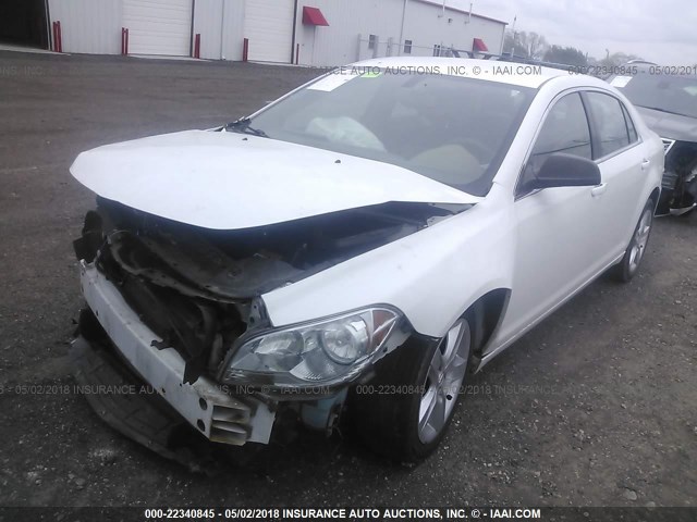 1G1ZA5EU9CF189139 - 2012 CHEVROLET MALIBU LS WHITE photo 2