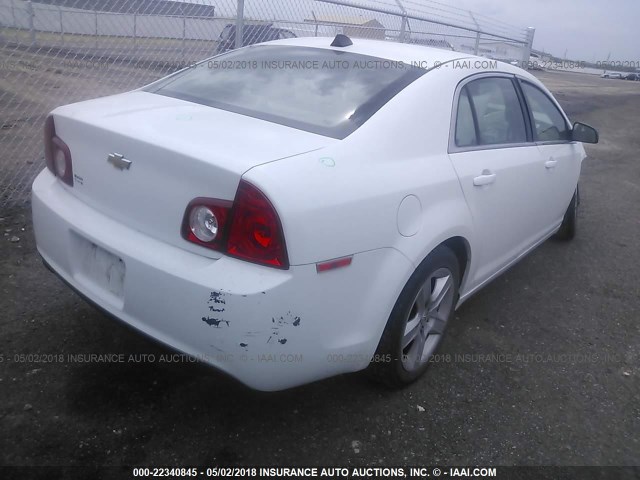 1G1ZA5EU9CF189139 - 2012 CHEVROLET MALIBU LS WHITE photo 4