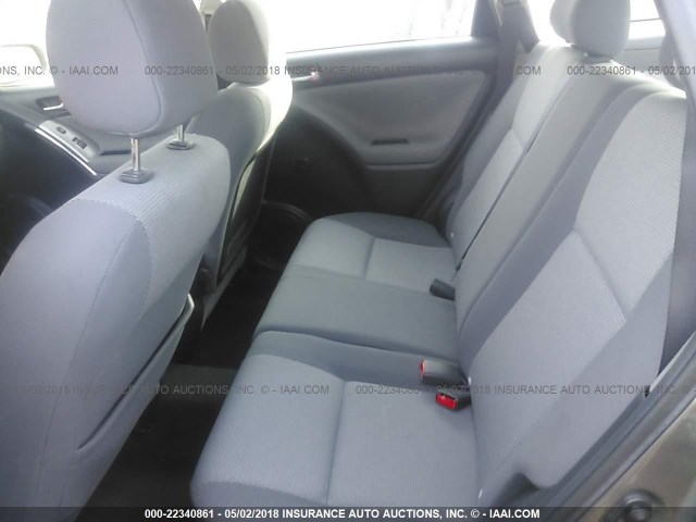 2T1KR32E25C424009 - 2005 TOYOTA COROLLA MATRIX XR GRAY photo 8