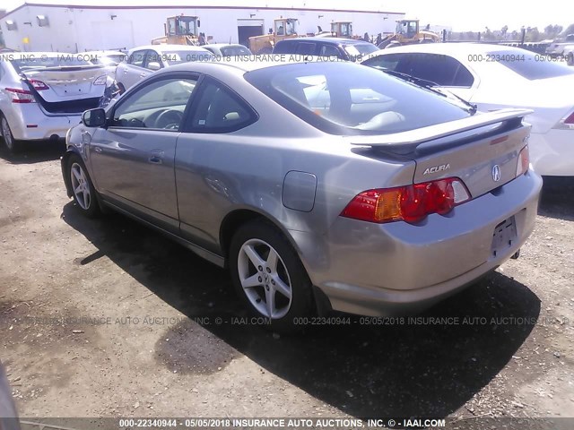 JH4DC53063C007392 - 2003 ACURA RSX TYPE-S SILVER photo 3