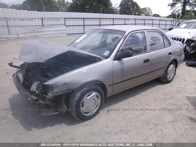 2T1BR12E6YC282269 - 2000 TOYOTA COROLLA VE/CE/LE TAN photo 2