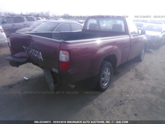 JT4JM11D2T0015622 - 1996 TOYOTA T100 RED photo 4