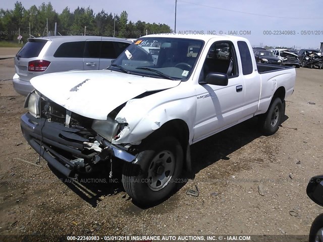 4TASM92N2XZ568780 - 1999 TOYOTA TACOMA XTRACAB PRERUNNER თეთრი ფოტო 2