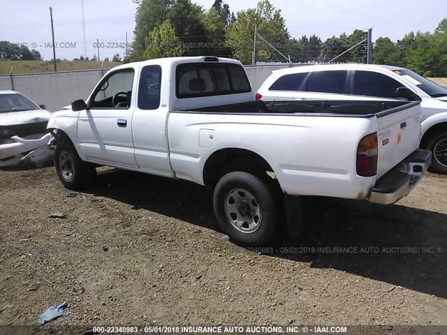 4TASM92N2XZ568780 - 1999 TOYOTA TACOMA XTRACAB PRERUNNER თეთრი ფოტო 3