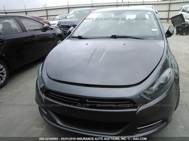 1C3CDFBB6GD551057 - 2016 DODGE DART SXT GRAY photo 6