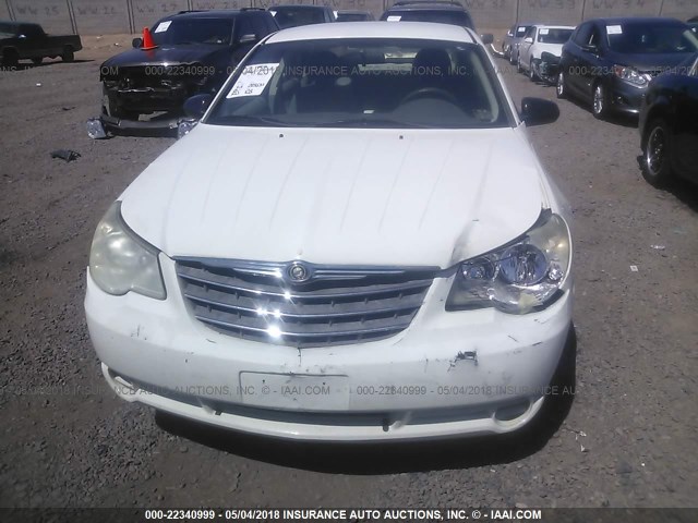 1C3LC46K37N591656 - 2007 CHRYSLER SEBRING WHITE photo 6