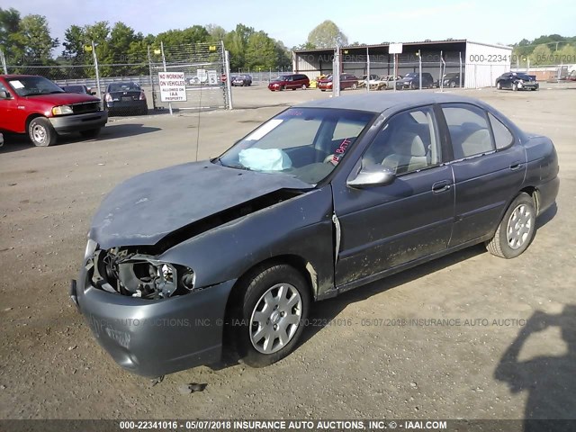 3N1CB51D41L425475 - 2001 NISSAN SENTRA XE/GXE GRAY photo 2