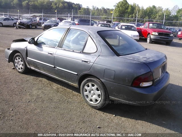 3N1CB51D41L425475 - 2001 NISSAN SENTRA XE/GXE GRAY photo 3