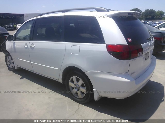 5TDZA22C45S333264 - 2005 TOYOTA SIENNA XLE/XLE LIMITED WHITE photo 3