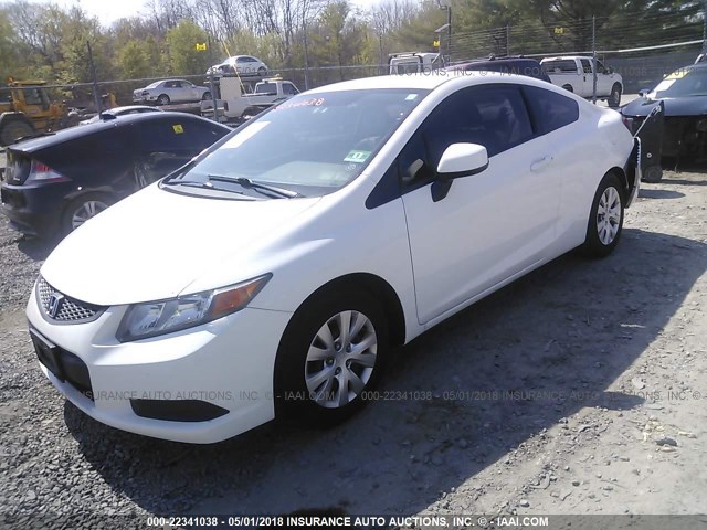 2HGFG3B59CH544756 - 2012 HONDA CIVIC LX Սպիտակ լուսանկար 2
