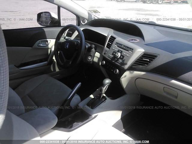 2HGFG3B59CH544756 - 2012 HONDA CIVIC LX Սպիտակ լուսանկար 5