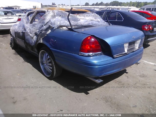 2FAFP71V58X108609 - 2008 FORD CROWN VICTORIA POLICE INTERCEPTOR BLUE photo 3