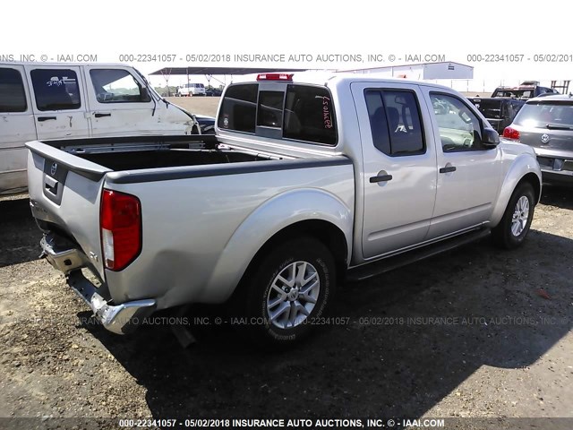 1N6AD0ER0EN740493 - 2014 NISSAN FRONTIER S/SV/SL/PRO-4X SILVER photo 4