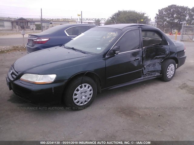 1HGCF86681A045335 - 2001 HONDA ACCORD VALUE GREEN photo 2