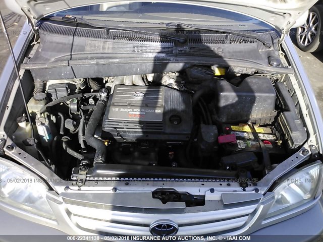 4T3ZF13C51U369077 - 2001 TOYOTA SIENNA LE/XLE SILVER photo 10