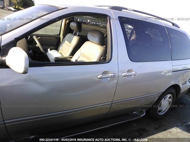 4T3ZF13C51U369077 - 2001 TOYOTA SIENNA LE/XLE SILVER photo 6