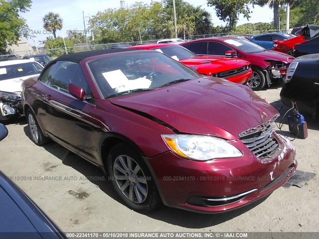 1C3BCBEB0CN139062 - 2012 CHRYSLER 200 TOURING RED photo 1