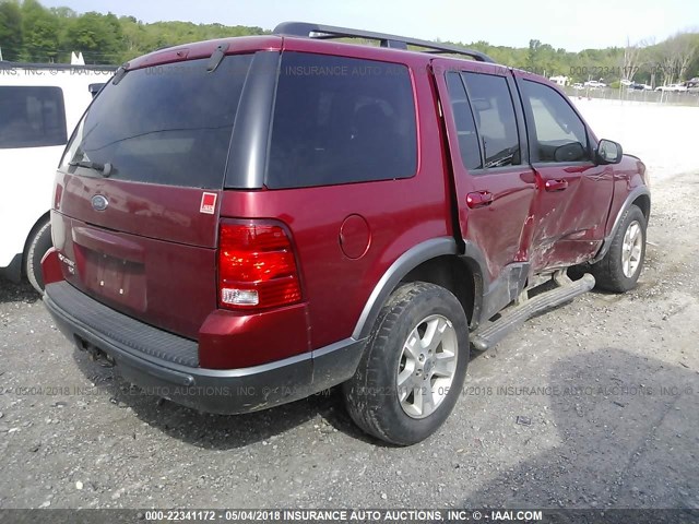 1FMZU63K63UB02956 - 2003 FORD EXPLORER XLT/XLT SPORT/NBX 勃艮第红 照片 4