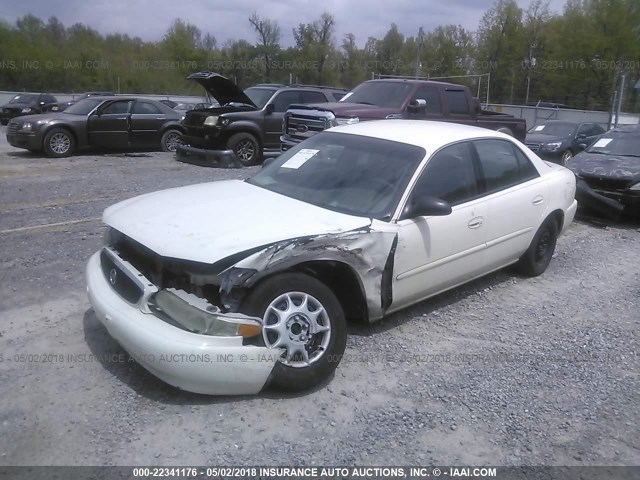 2G4WS52J541274453 - 2004 BUICK CENTURY CUSTOM WHITE photo 2