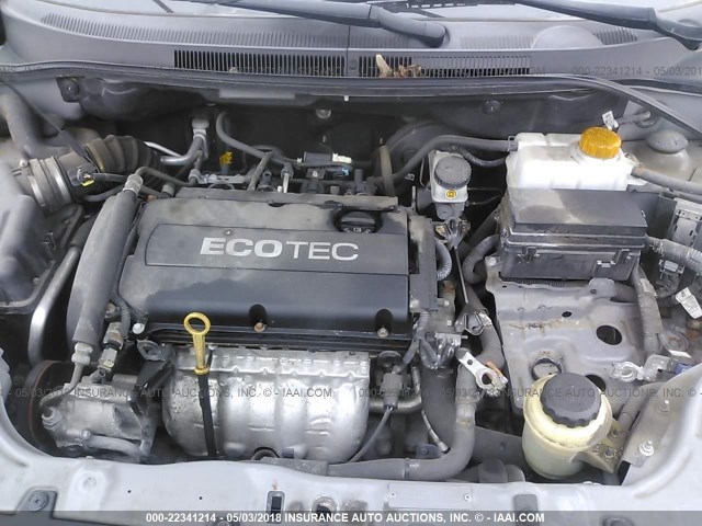 KL1TD5DE5BB228126 - 2011 CHEVROLET AVEO LS/LT 灰色 照片 10