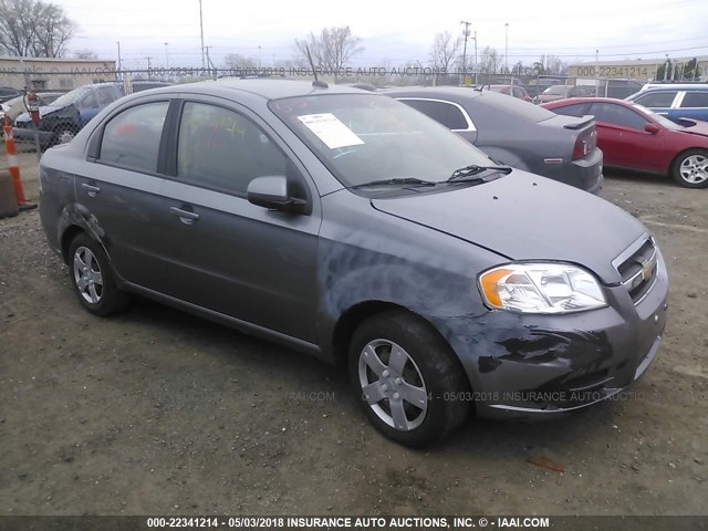 KL1TD5DE5BB228126 - 2011 CHEVROLET AVEO LS/LT GRAY photo 6