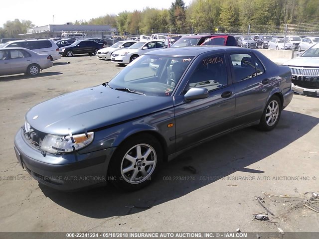 YS3ED48E1Y3066447 - 2000 SAAB 9-5 BLUE photo 2