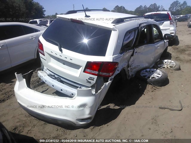 3C4PDCBG3FT664285 - 2015 DODGE JOURNEY SXT WHITE photo 4