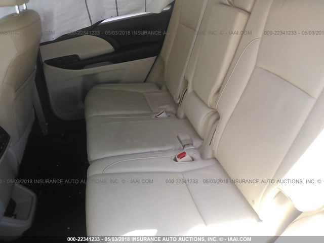 5TDKKRFH3GS147411 - 2016 TOYOTA HIGHLANDER XLE ლურჯი ფოტო 8