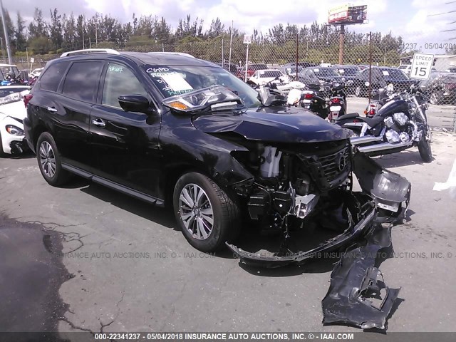 5N1DR2MN9JC616607 - 2018 NISSAN PATHFINDER S/SV/SL/PLATINUM BLACK photo 1