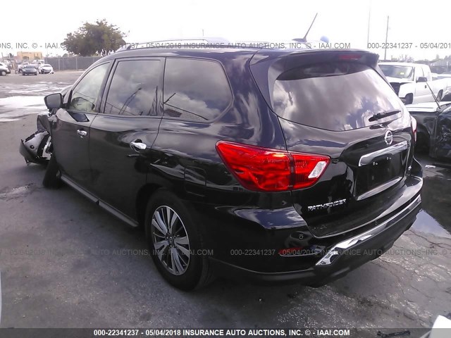 5N1DR2MN9JC616607 - 2018 NISSAN PATHFINDER S/SV/SL/PLATINUM 黑色 照片 3