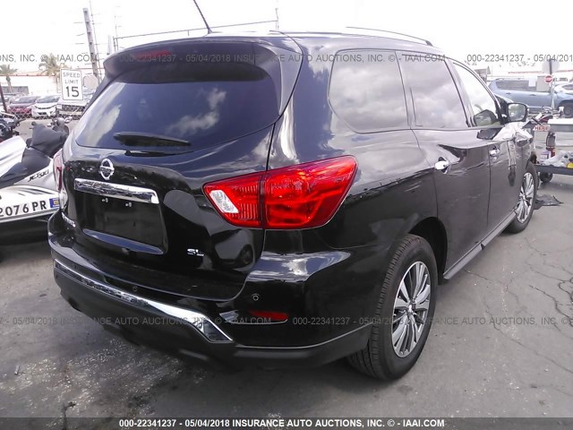 5N1DR2MN9JC616607 - 2018 NISSAN PATHFINDER S/SV/SL/PLATINUM 黑色 照片 4
