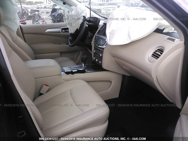 5N1DR2MN9JC616607 - 2018 NISSAN PATHFINDER S/SV/SL/PLATINUM 黑色 照片 5