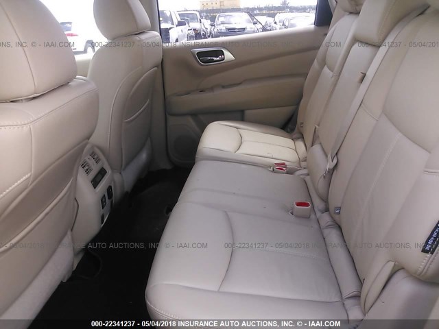 5N1DR2MN9JC616607 - 2018 NISSAN PATHFINDER S/SV/SL/PLATINUM 黑色 照片 8