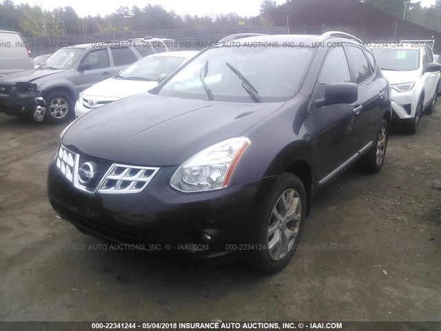 JN8AS5MV5CW359111 - 2012 NISSAN ROGUE S/SV BLACK photo 2