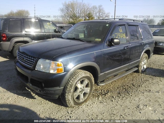 1FMZU73K53UB31502 - 2003 FORD EXPLORER XLT/XLT SPORT/NBX BLUE photo 2