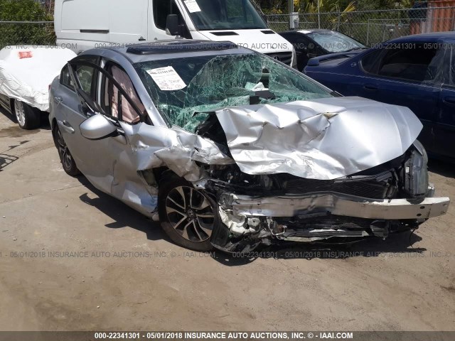 2HGFB2F94DH510702 - 2013 HONDA CIVIC EXL 银色 照片 1