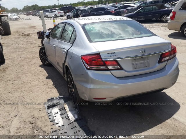 2HGFB2F94DH510702 - 2013 HONDA CIVIC EXL 银色 照片 3