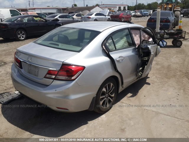 2HGFB2F94DH510702 - 2013 HONDA CIVIC EXL 银色 照片 4